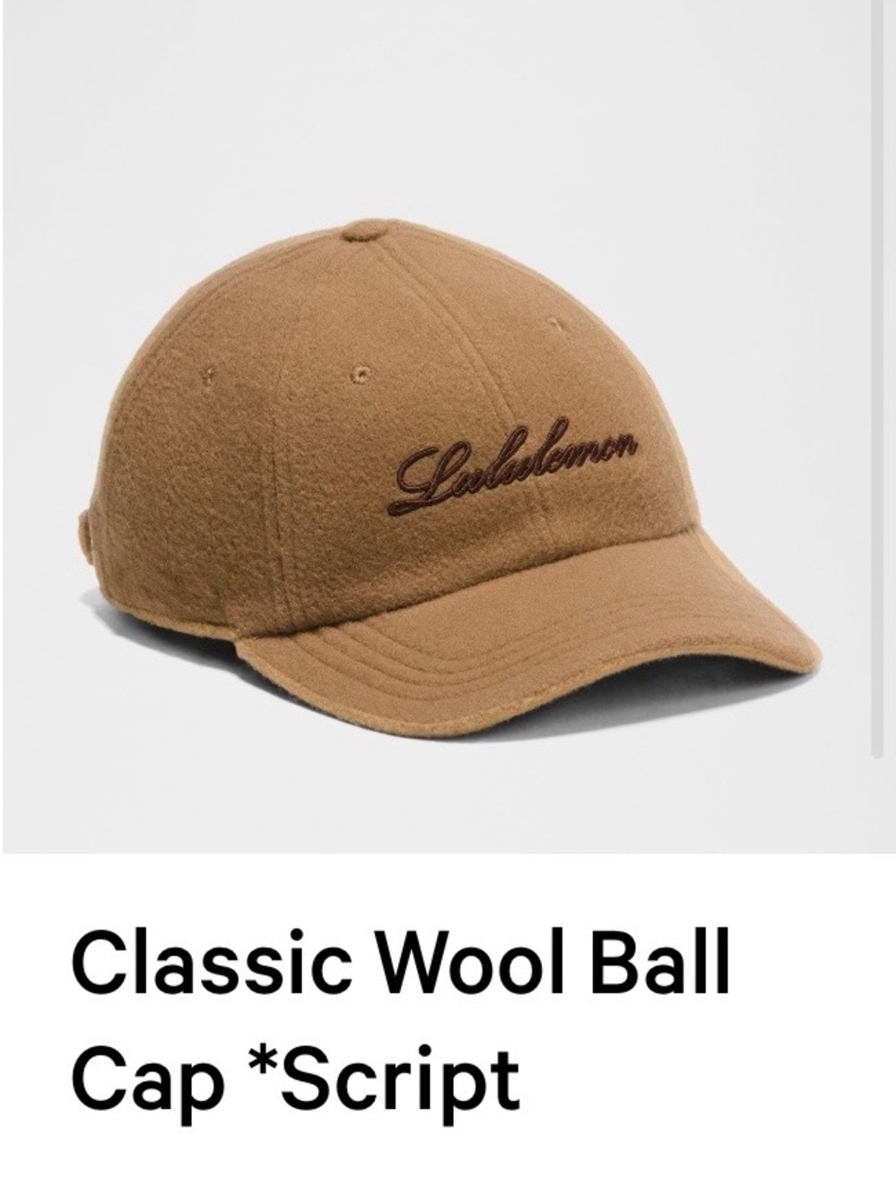 lululemon athletica Script Wool Cap - Camel Brown